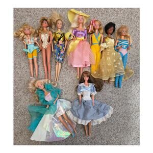 VTG Barbie Doll Lot of 9-1990s Mattel- Mixed Lot- Selling As Is